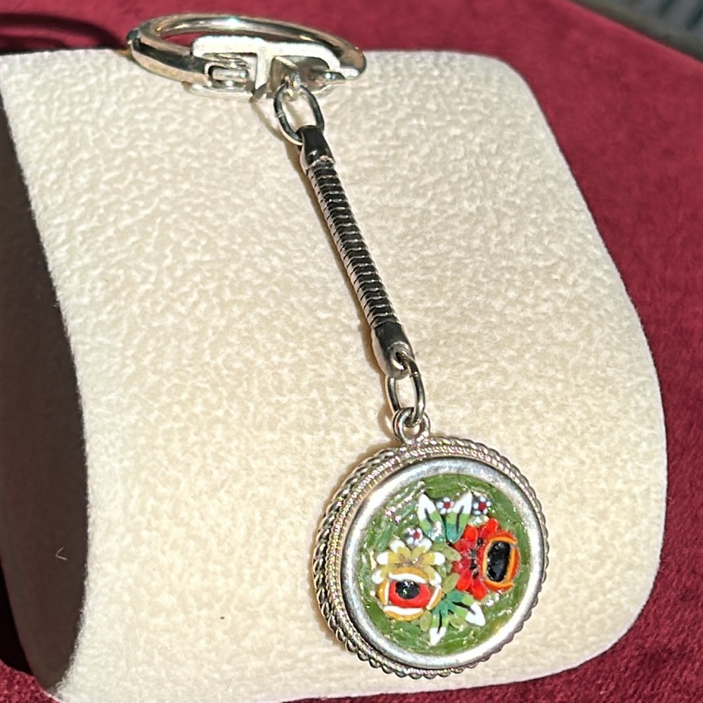 Micro Mosaic Made In Italy Keychain